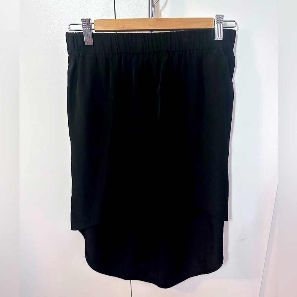 Express Black Matte High-Low Skirt
